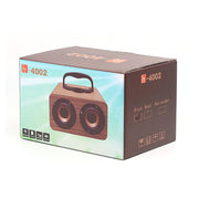 Altoparlanti subwoofer wireless retrò in legno