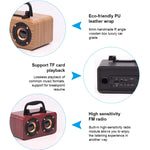 Altoparlanti subwoofer wireless in legno con Bluetooth