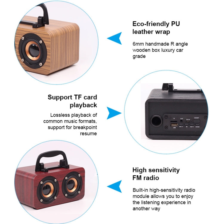 Altoparlanti subwoofer wireless in legno con Bluetooth