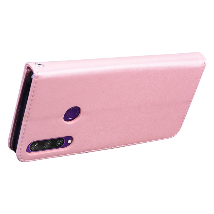 Custodia portafoglio in pelle PU rosa per Galaxy A21s