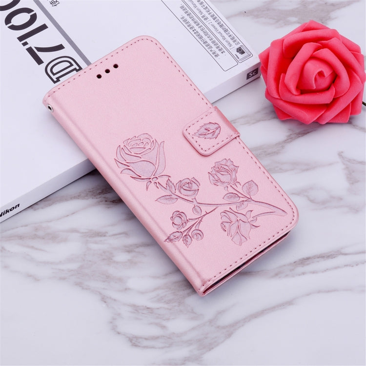 Custodia portafoglio in pelle PU rosa per Galaxy A21s