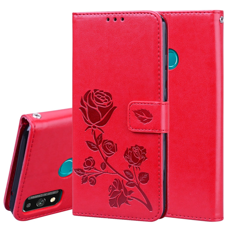 Custodia portafoglio in pelle PU rosa per Galaxy A21s