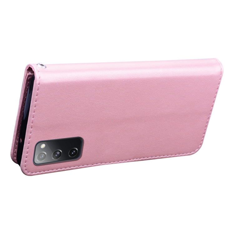 Custodia portafoglio in pelle PU rosa con slot carte