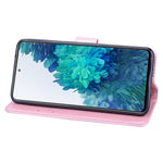 Custodia portafoglio in pelle PU rosa con slot carte