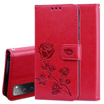 Custodia portafoglio in pelle PU rosa con slot carte