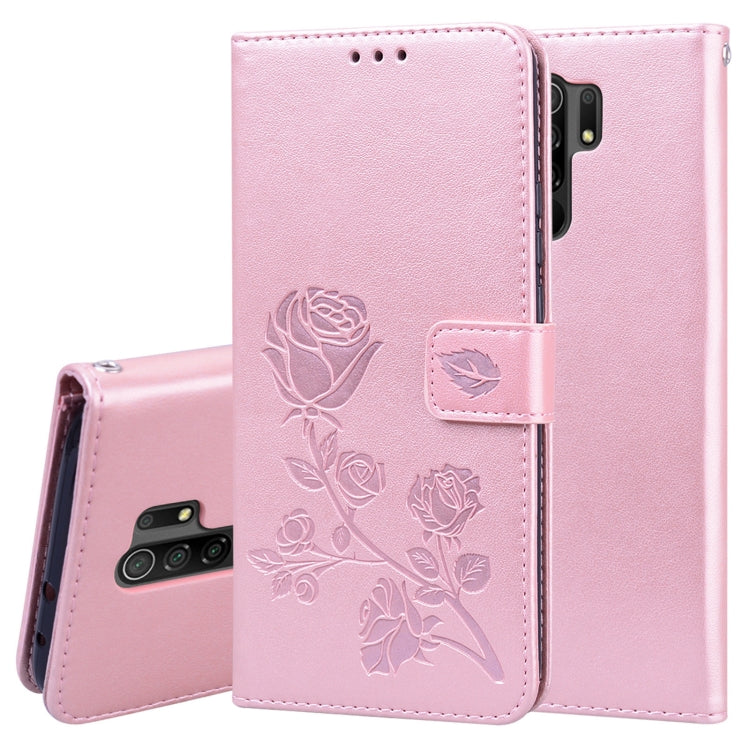 Custodia portafoglio in pelle PU rosa con slot carte
