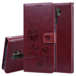 Custodia portafoglio in pelle PU rosa con slot carte