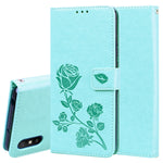 Custodia portafoglio in pelle PU rosa con slot carte