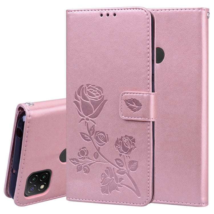Custodia portafoglio in pelle PU rosa con slot carte