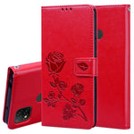 Custodia portafoglio in pelle PU rosa con slot carte