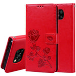 Custodia portafoglio in pelle PU rosa per Xiaomi Poco X3 NFC