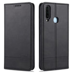 Custodia portafoglio in pelle con slot carte per smartphone compa