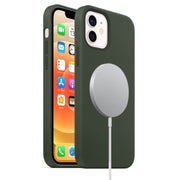 Custodia silicone liquido MagSafe per iPhone 12