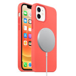 Custodia silicone liquido MagSafe per iPhone 12