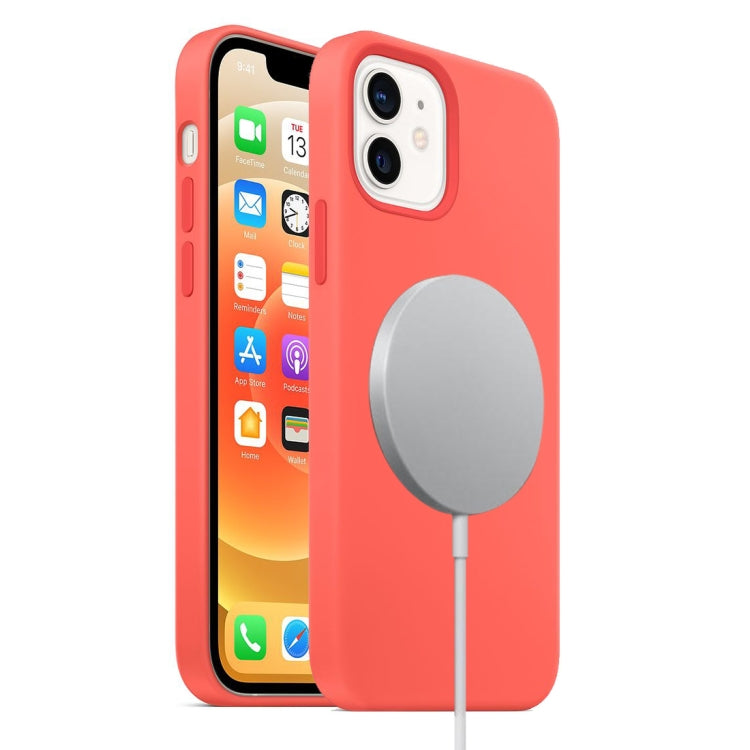 Custodia silicone liquido MagSafe per iPhone 12