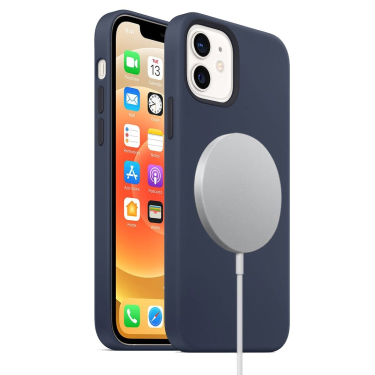 Custodia silicone liquido MagSafe per iPhone 12