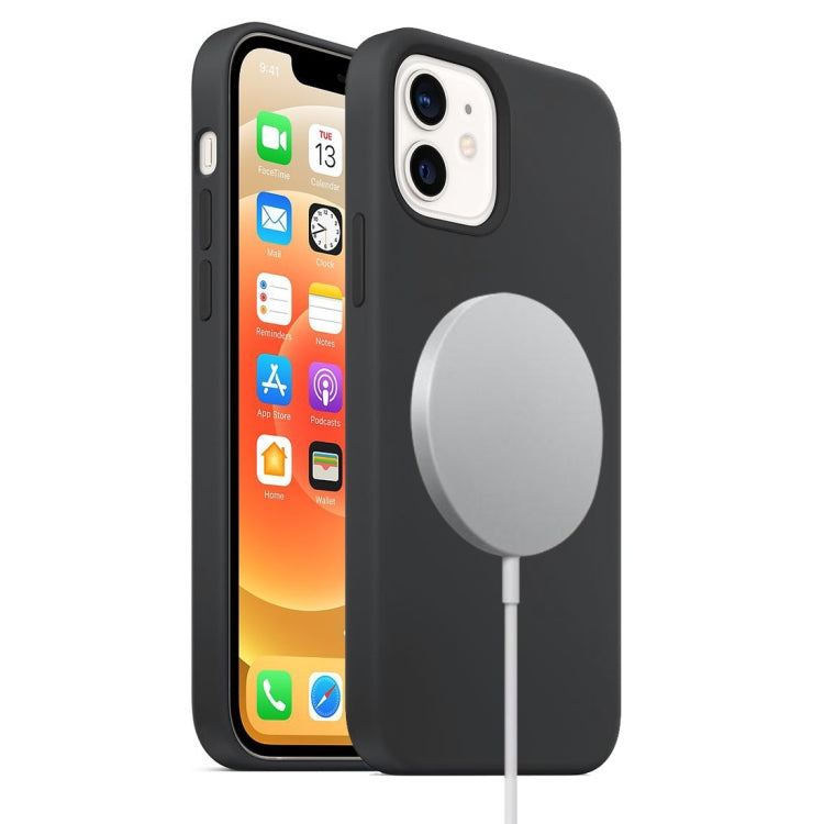Custodia silicone liquido MagSafe per iPhone 12