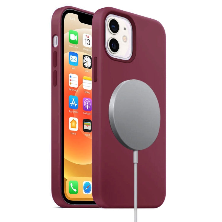Custodia silicone liquido MagSafe per iPhone 12