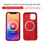 Custodia silicone liquido MagSafe per iPhone 12