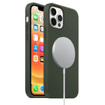 Custodia silicone liquido MagSafe per iPhone 12