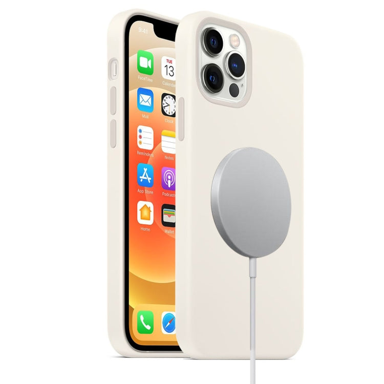 Custodia silicone liquido MagSafe per iPhone 12