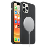 Custodia silicone liquido MagSafe per iPhone 12