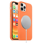 Custodia silicone liquido MagSafe per iPhone 12