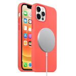 Custodia silicone liquido MagSafe per iPhone 12