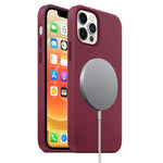 Custodia silicone liquido MagSafe per iPhone 12