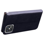 Custodia in pelle orizzontale per iPhone XR e 12