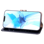 Custodia in pelle orizzontale per iPhone XR e 12