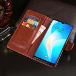 idewei Custodia in pelle a vibrazione orizzontale Crazy Horse Texture con supporto e slot per carte e portafoglio, For Huawei nova 8 SE, For Huawei P smart 2021, For HTC Desire 20+