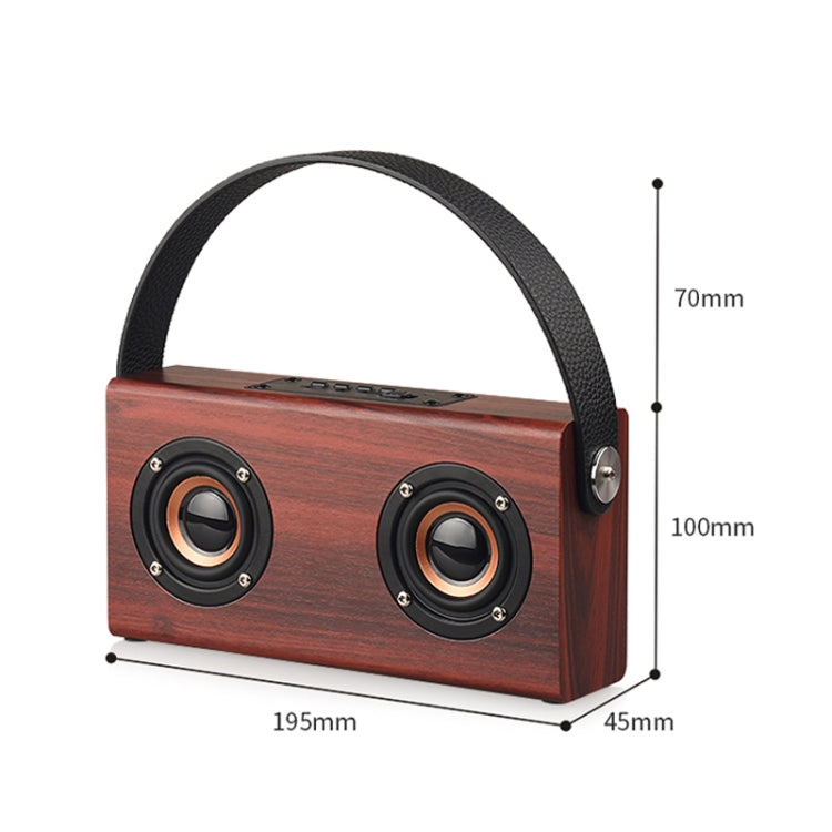 Altoparlante Bluetooth portatile D10 in legno