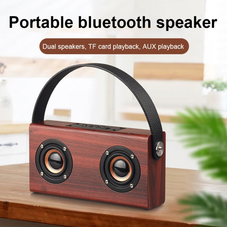 Altoparlante Bluetooth portatile D10 in legno