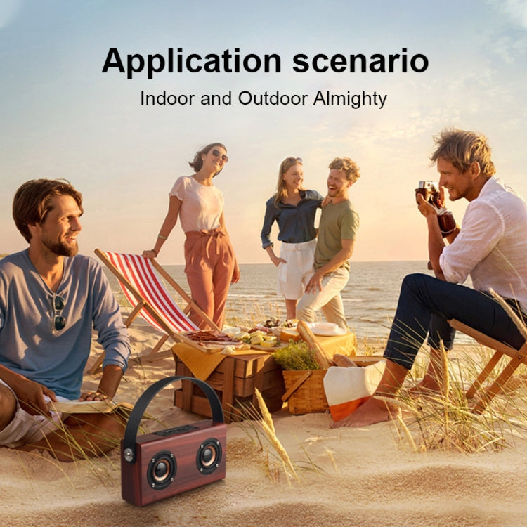 Altoparlante Bluetooth portatile D10 in legno