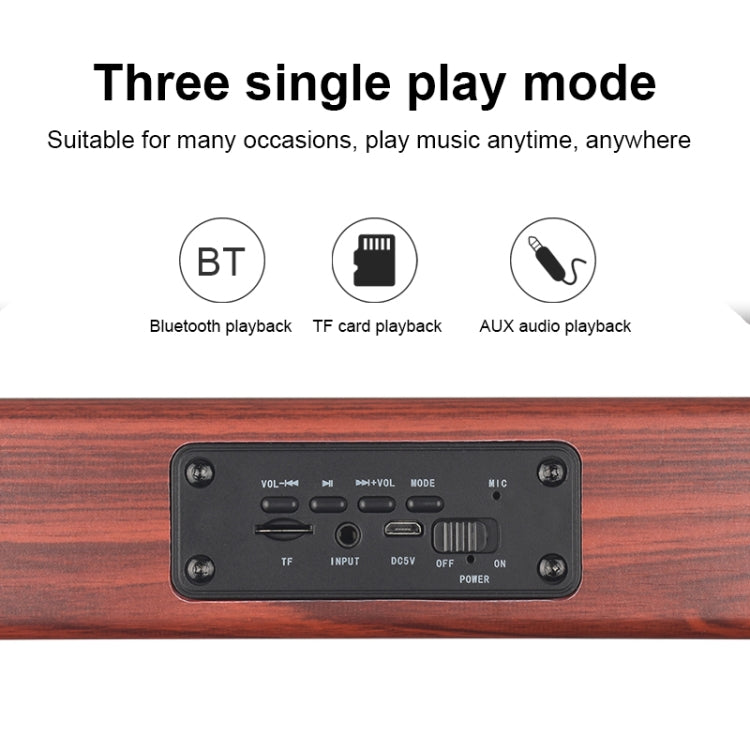 Altoparlante Bluetooth portatile D10 in legno
