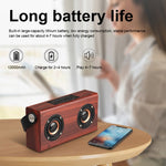 Altoparlante Bluetooth portatile D10 in legno