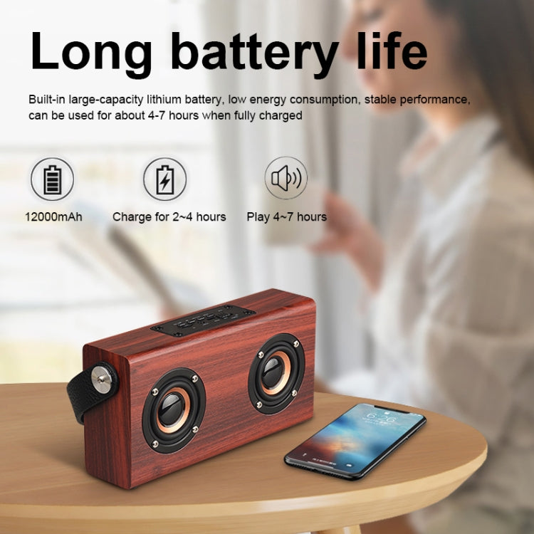 Altoparlante Bluetooth portatile D10 in legno