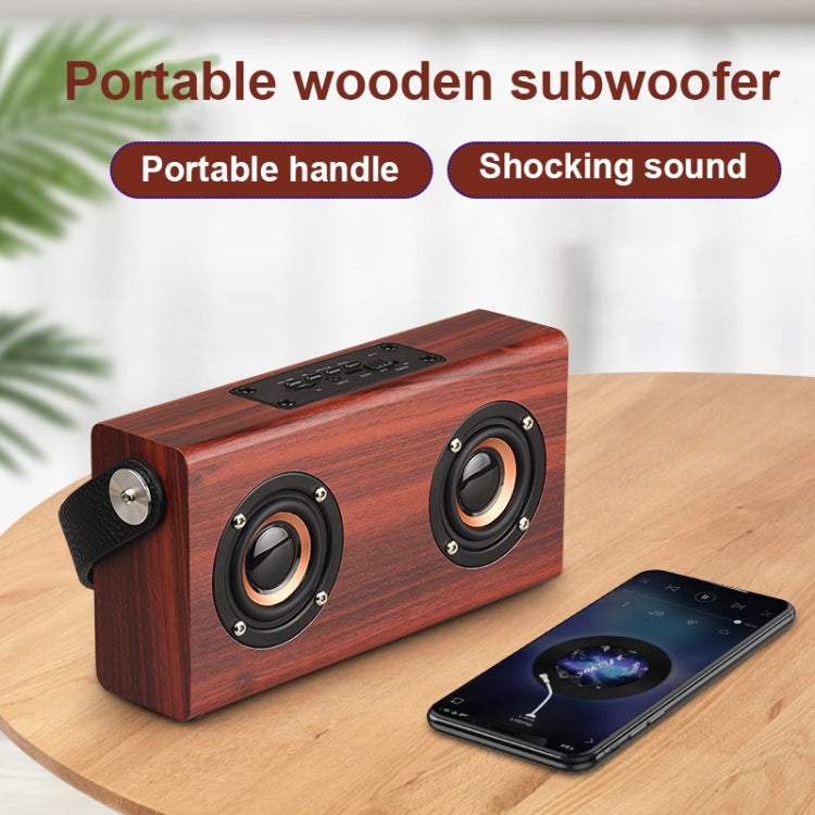 Altoparlante Bluetooth portatile D10 in legno