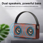 Altoparlante Bluetooth portatile D10 in legno