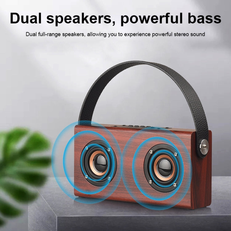 Altoparlante Bluetooth portatile D10 in legno