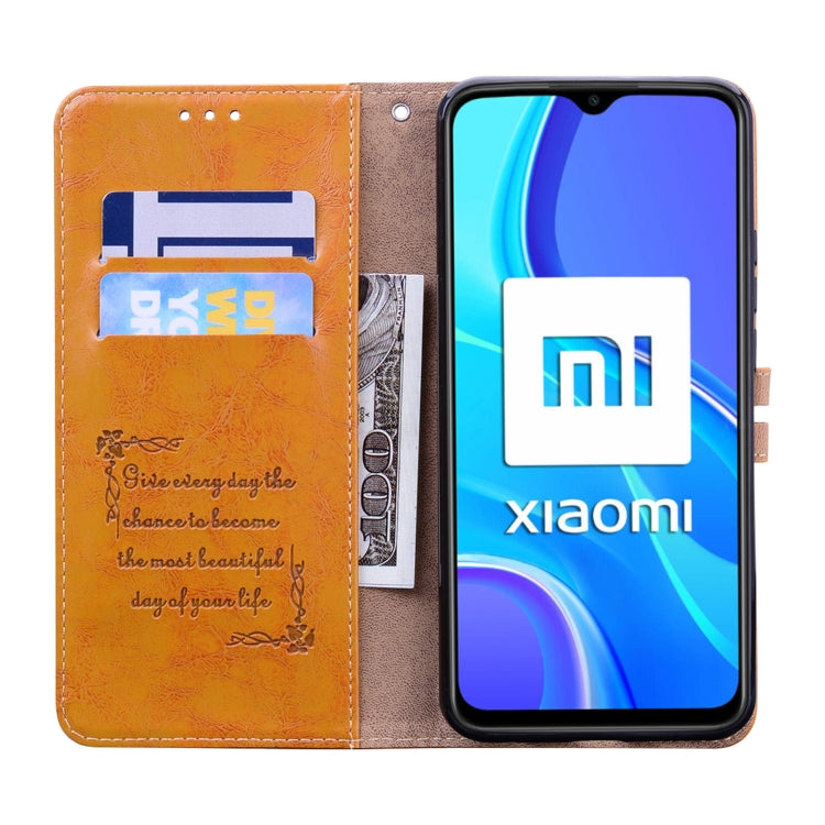 Custodia portafoglio in pelle con slot carte per Xiaomi Redmi 9A