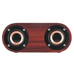 Altoparlante Bluetooth Q8 doppia tromba in legno