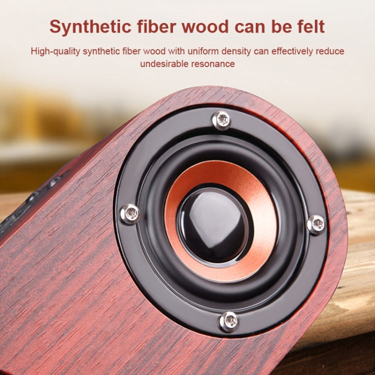 Altoparlante Bluetooth Q8 doppia tromba in legno