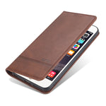 Custodia portafoglio in pelle orizzontale per iPhone 6,7,8 e Plus