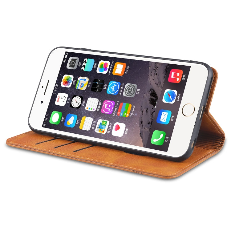 Custodia portafoglio in pelle orizzontale per iPhone 6,7,8 e Plus