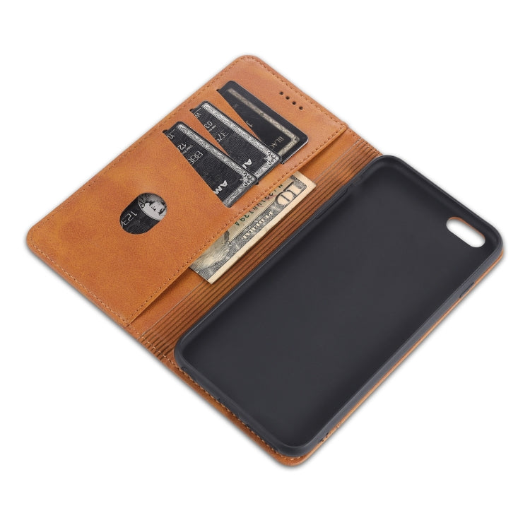 Custodia portafoglio in pelle orizzontale per iPhone 6,7,8 e Plus