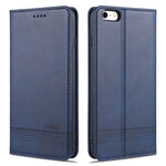 Custodia portafoglio in pelle orizzontale per iPhone 6,7,8 e Plus
