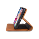Custodia portafoglio in pelle con slot carte per iPhone XR
