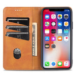 Custodia portafoglio in pelle con slot carte per iPhone XR